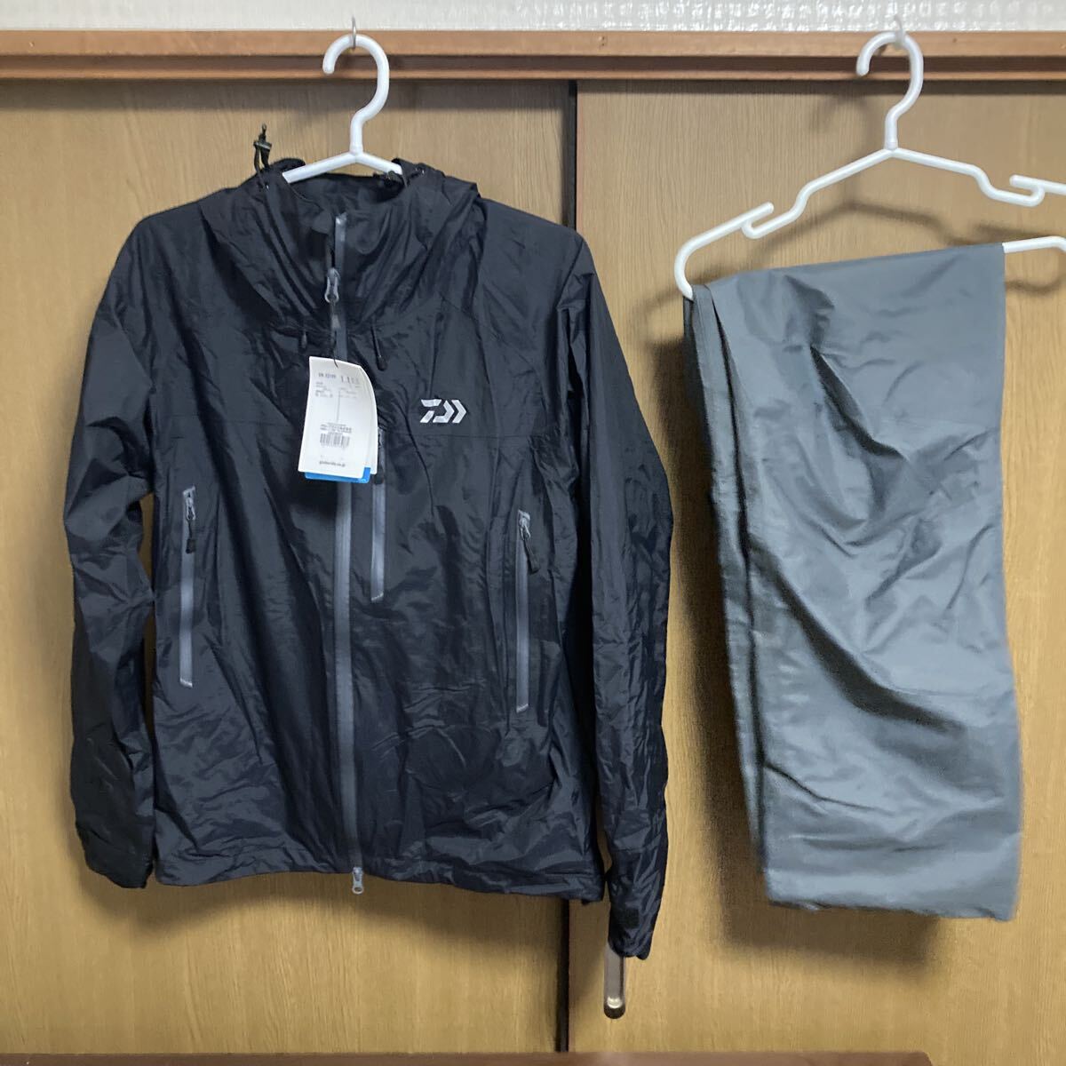 新品 Lサイズ DR-32109 上下セット レインウェア レインマックス DAIWA拍卖
