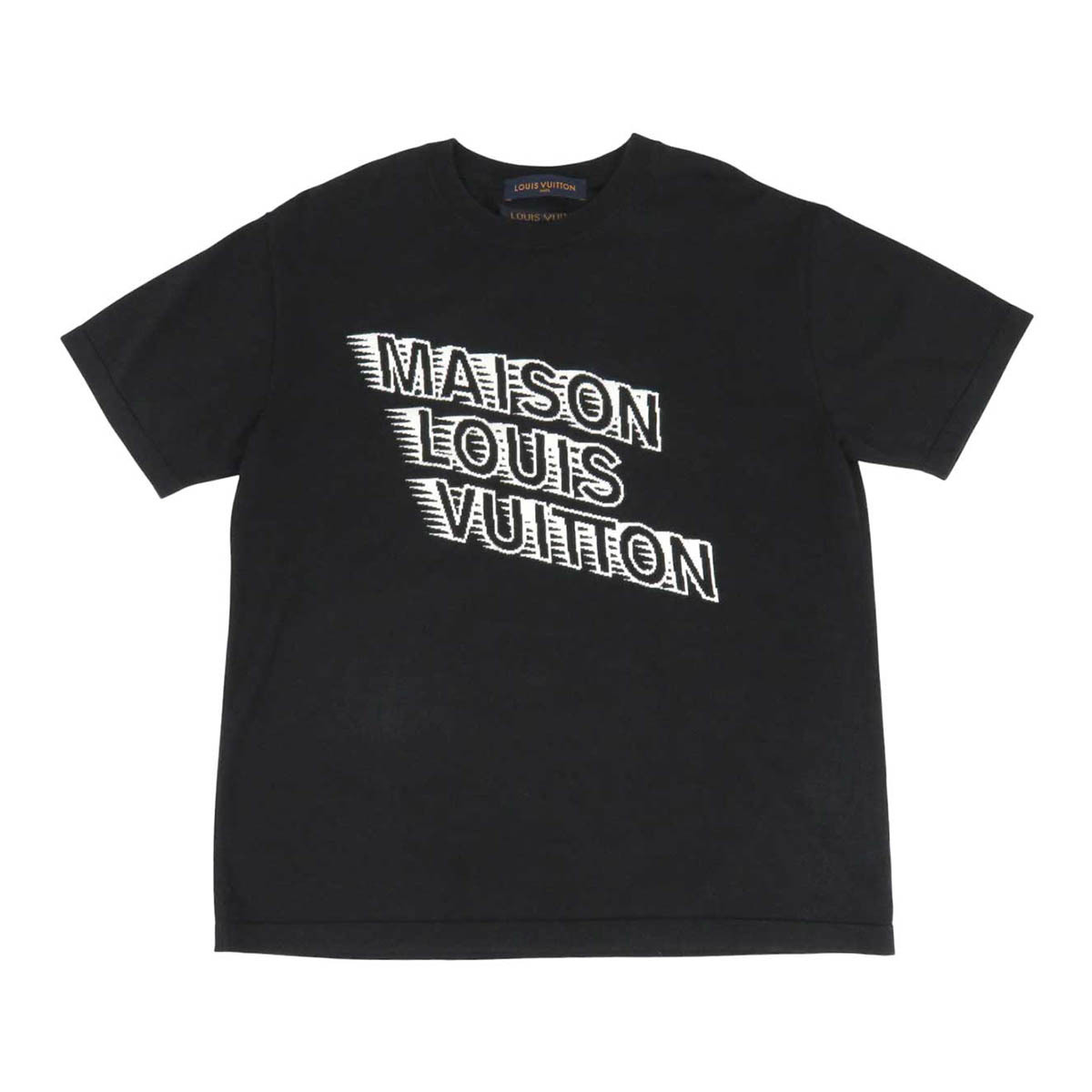 ルイヴィトン ロゴ 半袖 ニット RM2129 HA0 HLN31W メンズ ブラック LOUIS VUITTON 中古 【アパレル・小物】拍卖