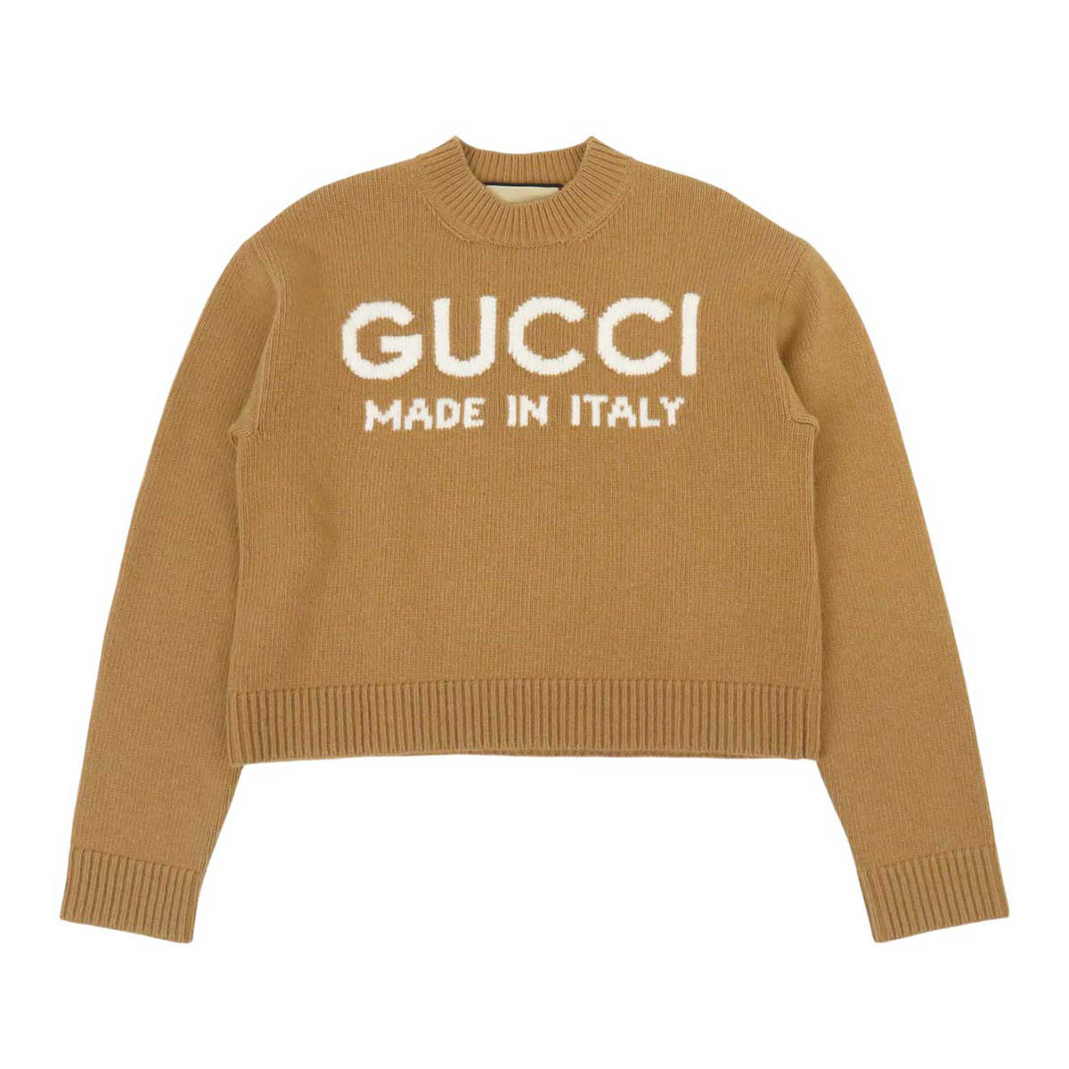 グッチ ロゴ ウール ニット 770072 レディース ブラウン GUCCI 中古 【アパレル・小物】拍卖