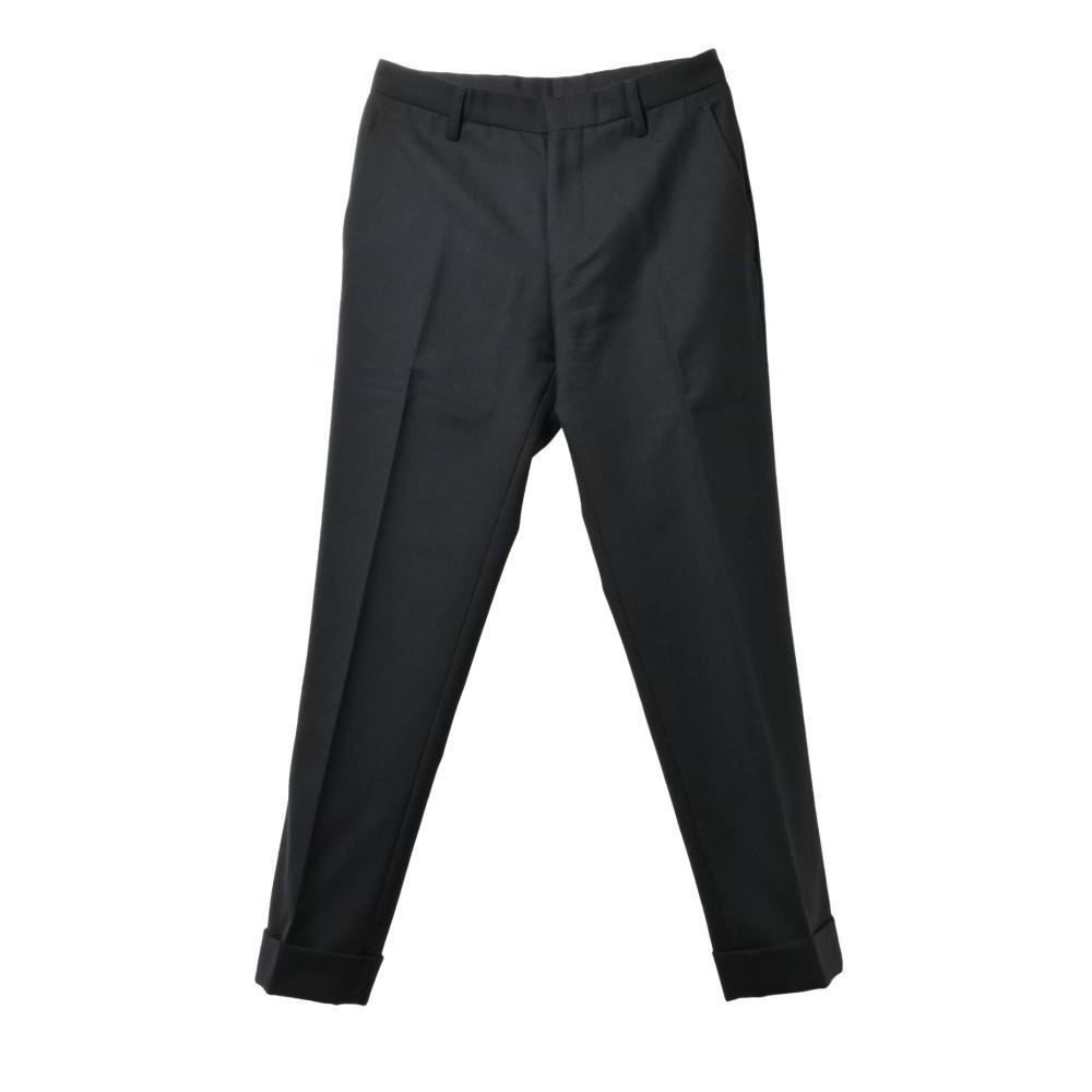 美品 District ウール スラックス 42 ブラック ディストリクト KL4BAKLB96拍卖