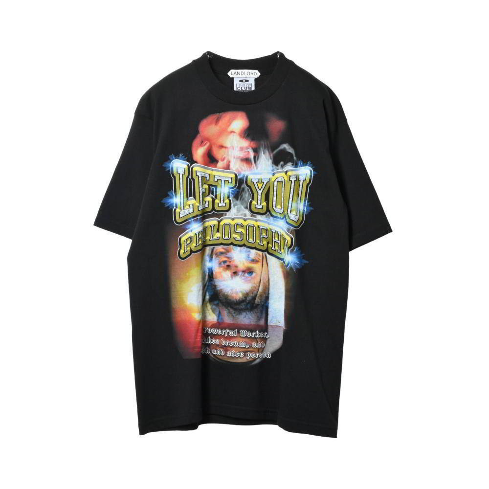 未使用 LANDLORD × PRO CLUB プリント Tシャツ M ブラック ランドロード KL4QHBSP83拍卖