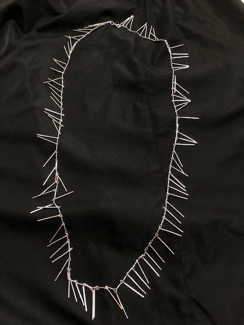 送料185円~ トゥモローランド フリンジネックレス ロングネックレス ネックレス シルバー 拍卖