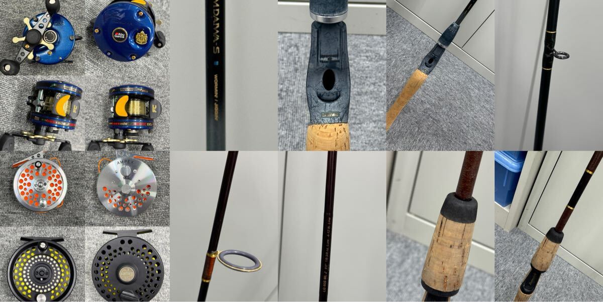 釣竿 2本 リール 3点 まとめ売り ロッド 釣り竿 フィッシング 釣具 AMPEX LAMSON Abu Garcia sweden 直接受け取りのみ 埼玉県朝霞市拍卖