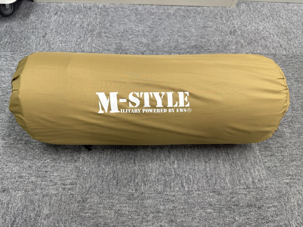 M-STYLE (MILITARY POWERED BY EWS)自動膨張式インフレータブルマット(スエードタイプ・カーキ色) キャンプ アウトドア 寝具拍卖