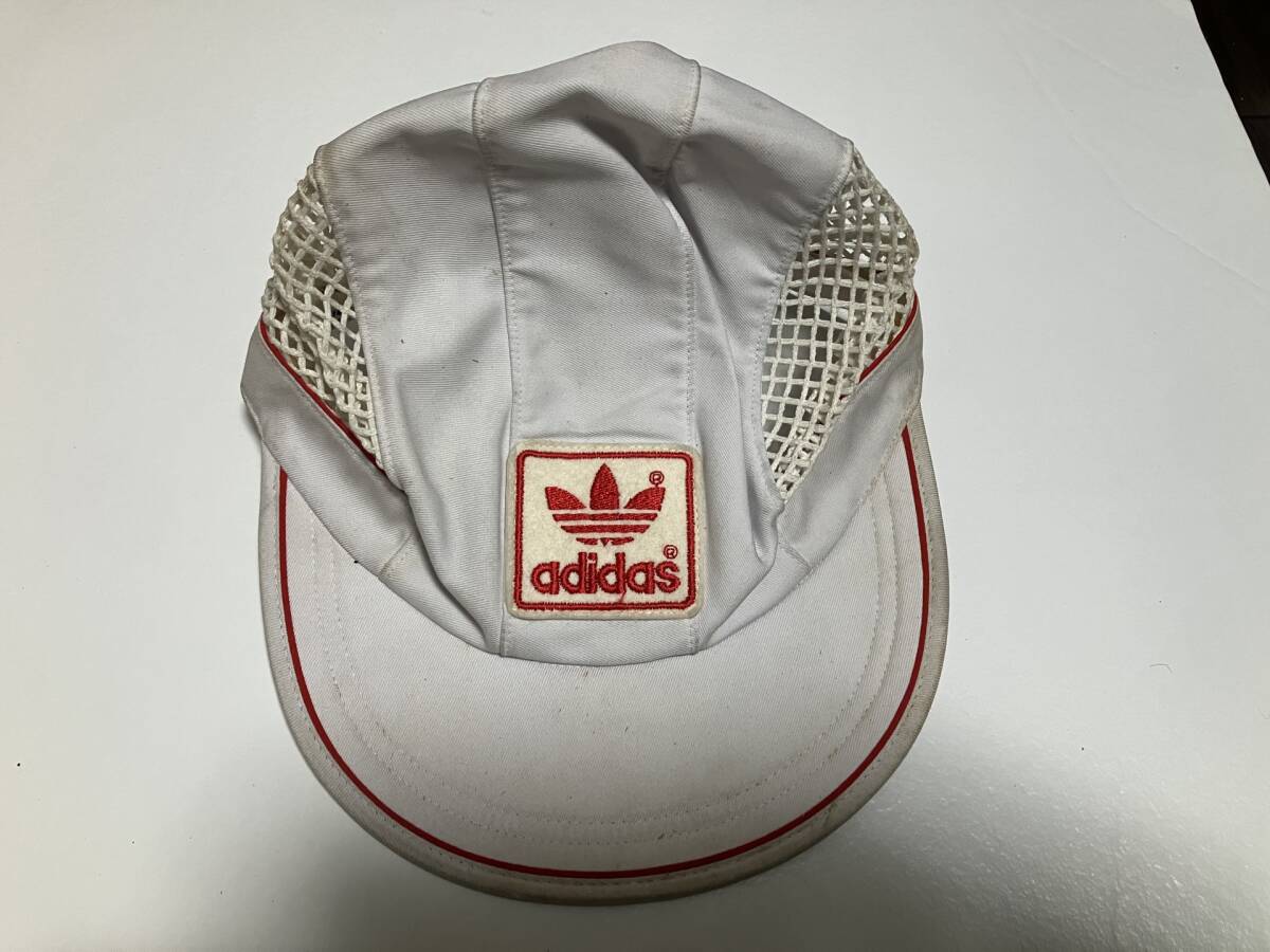 当時物 昭和レトロ 未使用 レア 兼松江商 Kanematsu Gosho アディダス adidas 帽子 キャップ hz02拍卖