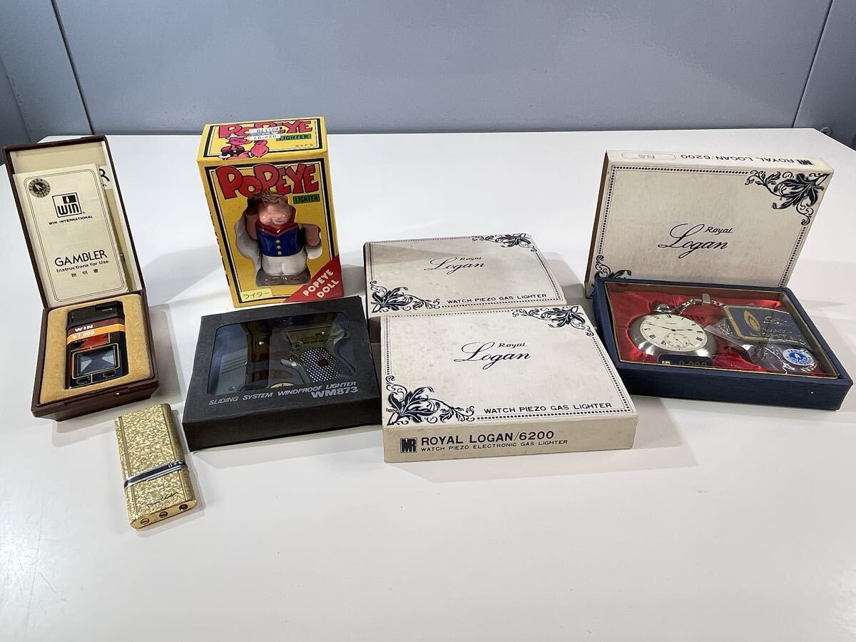 ★未使用品 ライター 7点 まとめ売り ポパイ ピエールカルダン 懐中時計タイプ など 動作未確認 長期保管品 ジャンク 管理O269拍卖