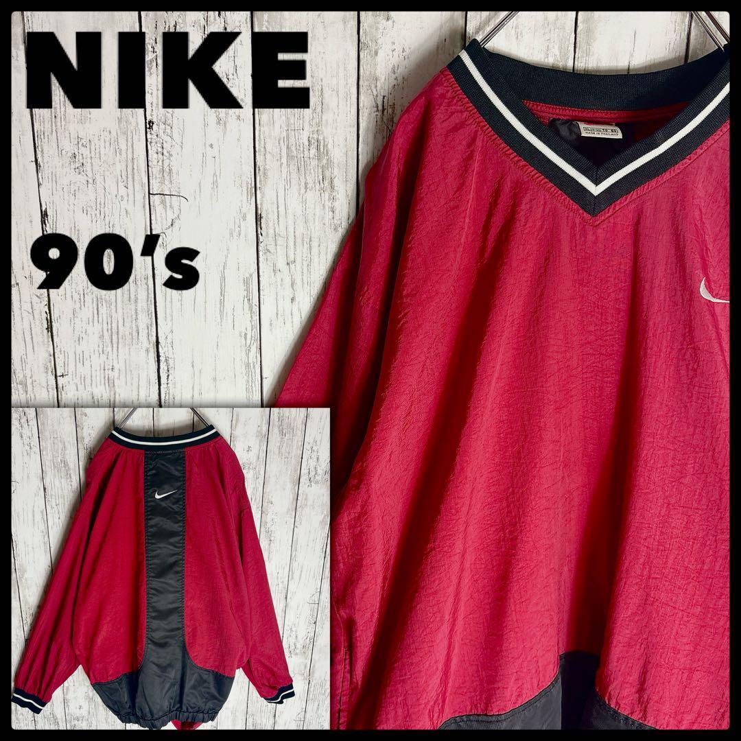 ナイロンプルオーバーシャツジャケット 90s ナイキ XL ヴィンテージ拍卖