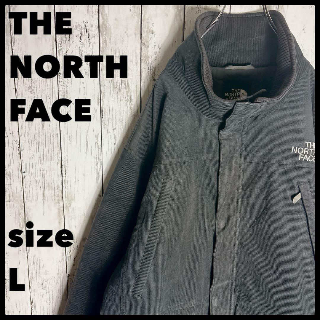THE NORTH FACE ノースフェイス コーデュロイ ジャケット L 刺繍ロゴ ドローコード付拍卖