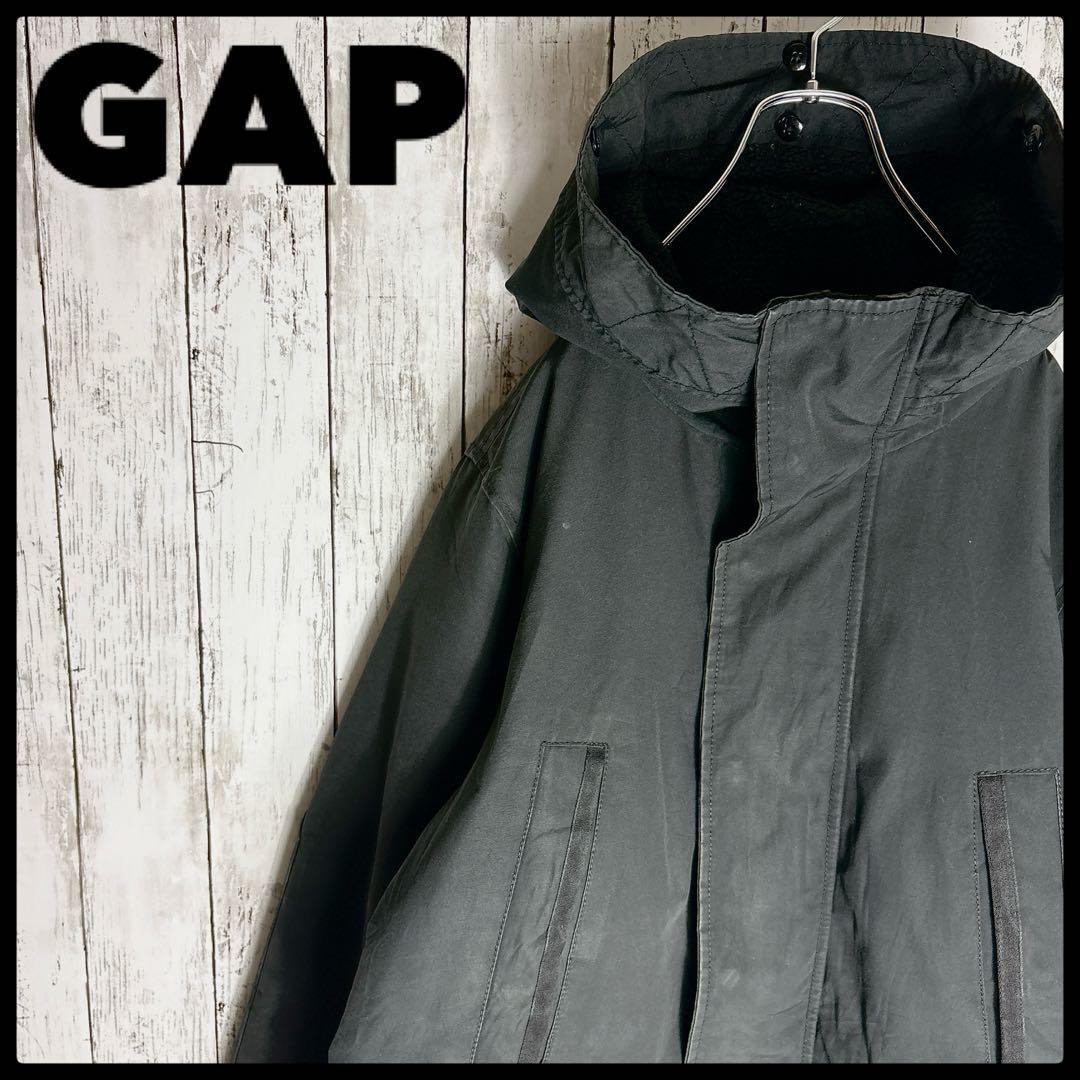 ギャップ GAP マウンテンパーカー ジャケット ブラック プリマロフト ダウン拍卖