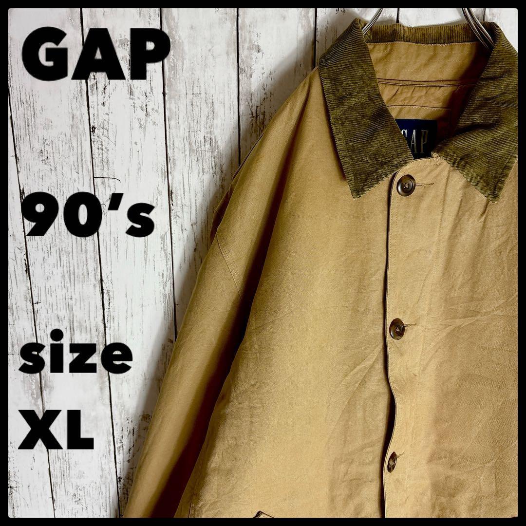 GAP オールドギャップ ハンティングジャケット 90s 襟コーズ XL ヴィンテージ古着拍卖