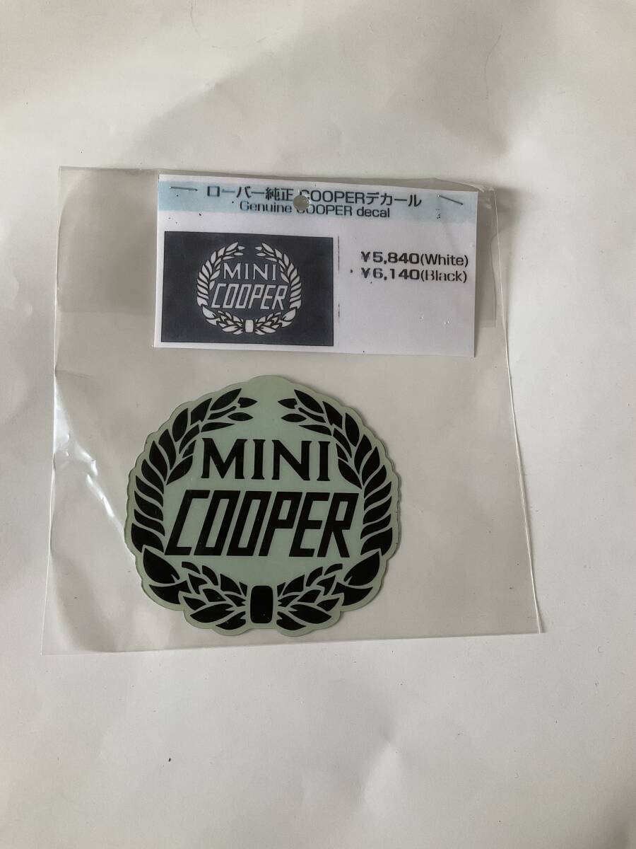 新品 ローバーミニ クーパーデカール 1枚 黒 ローバー純正 cooperデカール Geniuin cooper decal #2拍卖