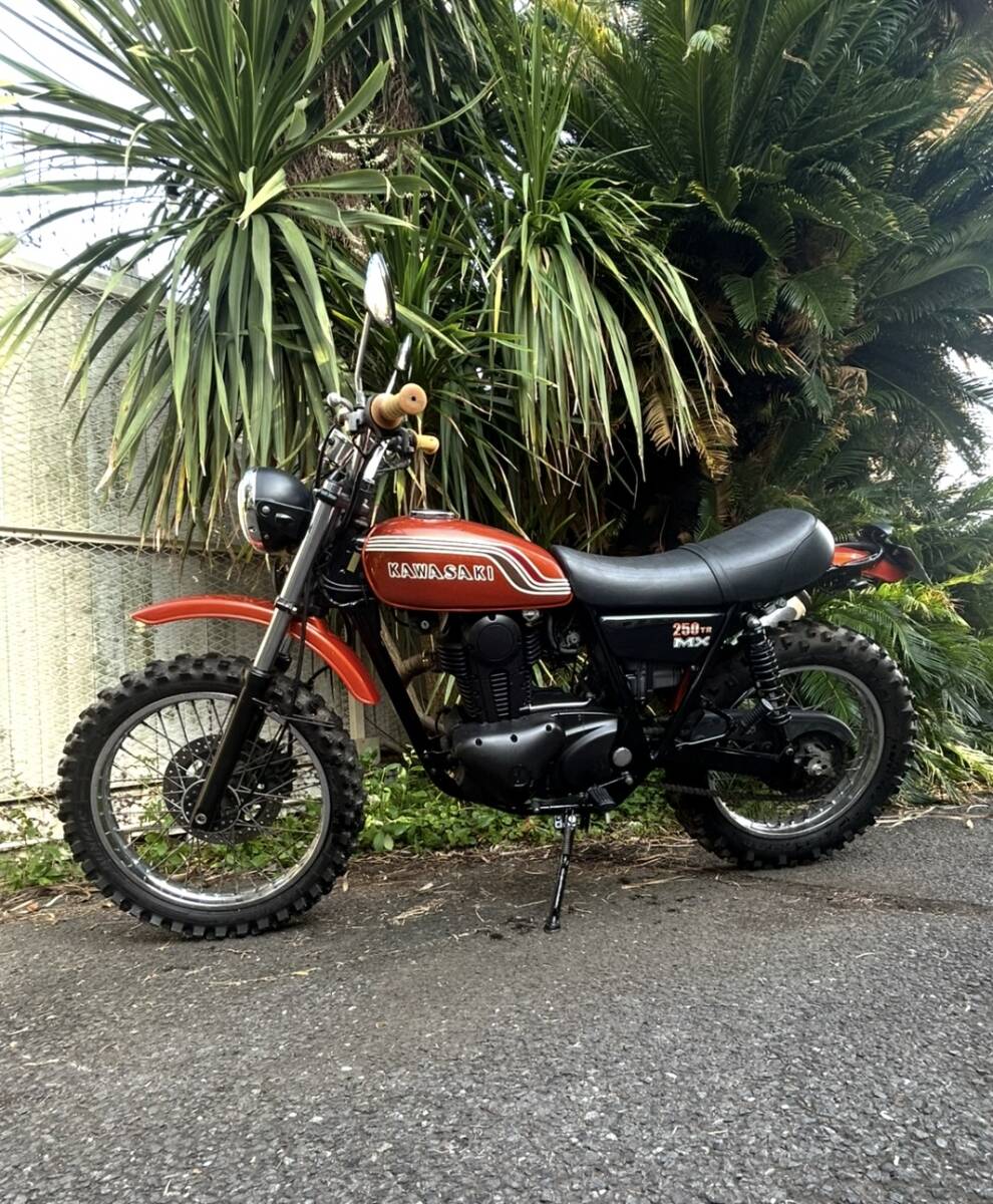 KAWASAKI 250TR キャブ車 VMX スクランブラー レインボー カスタム 乗って帰れます/ 検 ビンテージ チョッパー エストレヤ ハーレー 拍卖