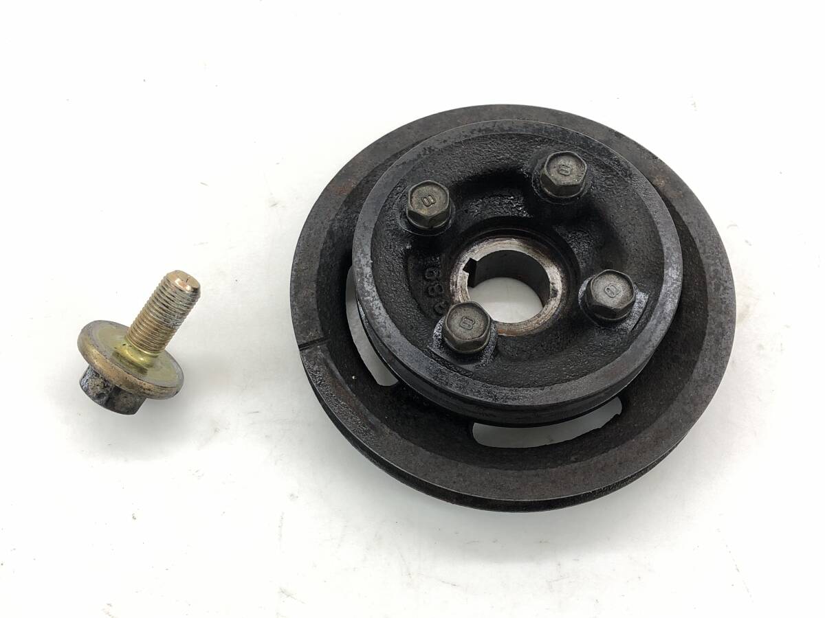 _b194638 ダイハツ ミゼットⅡ カーゴ K100C クランク シャフト プーリー ボルト付き EF-CK ピック K100P拍卖