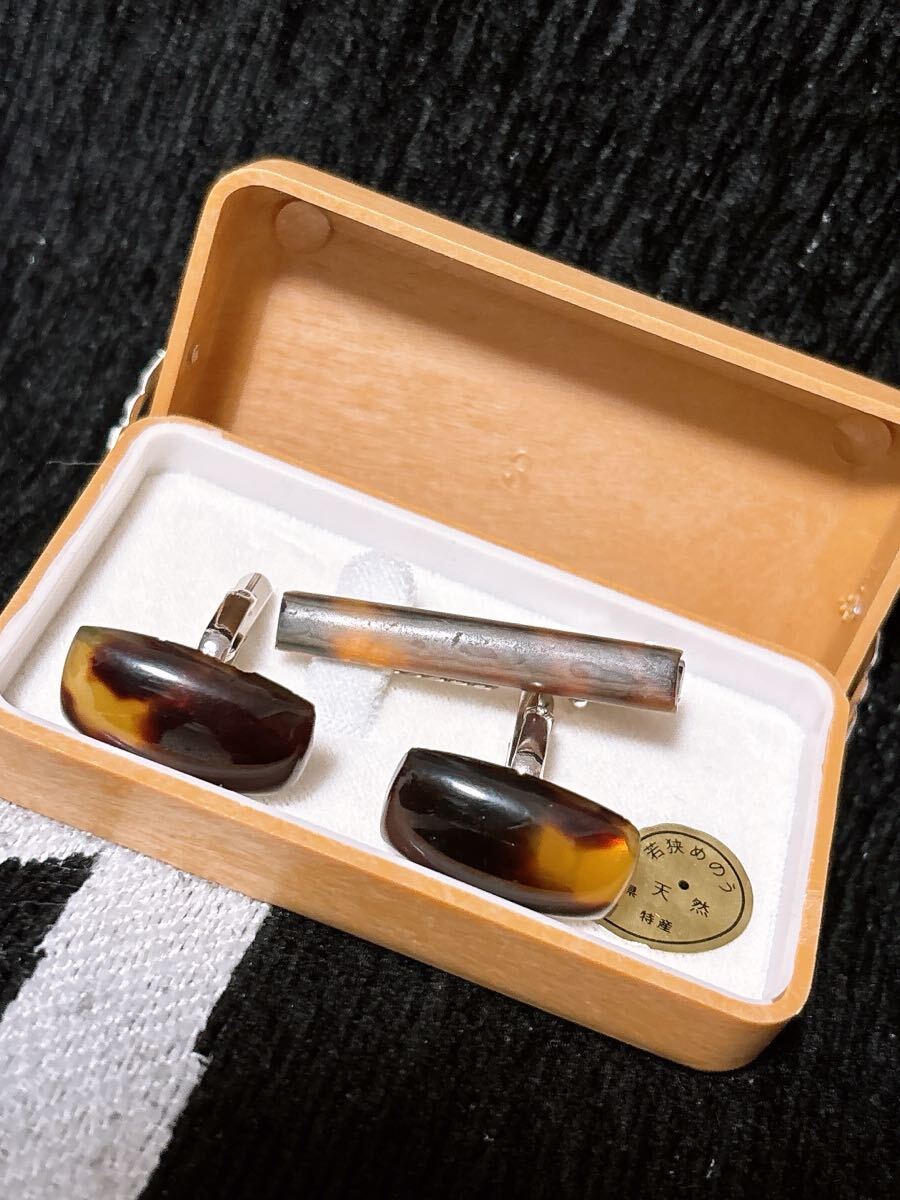 カフス ネクタイピン べっ甲 レトロ 昭和 アンティーク拍卖