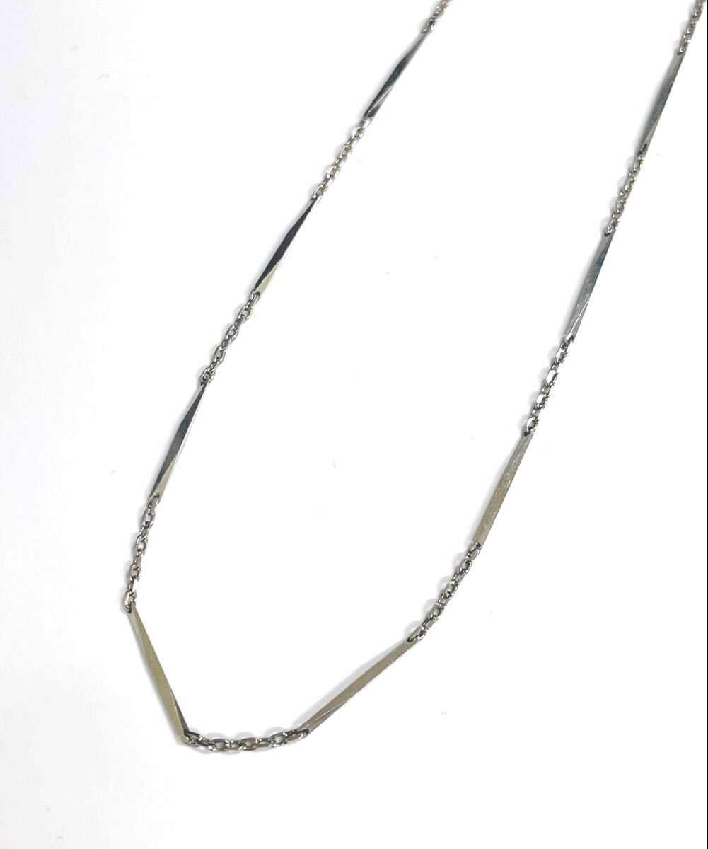 ☆Pt850 サザナミ&アズキ柄ネックレス 39cm☆拍卖