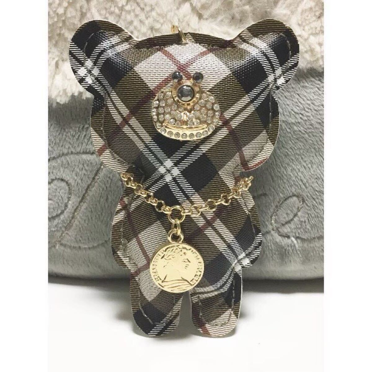 新品/可愛い/くまさん/バッグチャーム/キーリング付き/キーホルダー/レディース バッグ 可愛い ブラウン拍卖