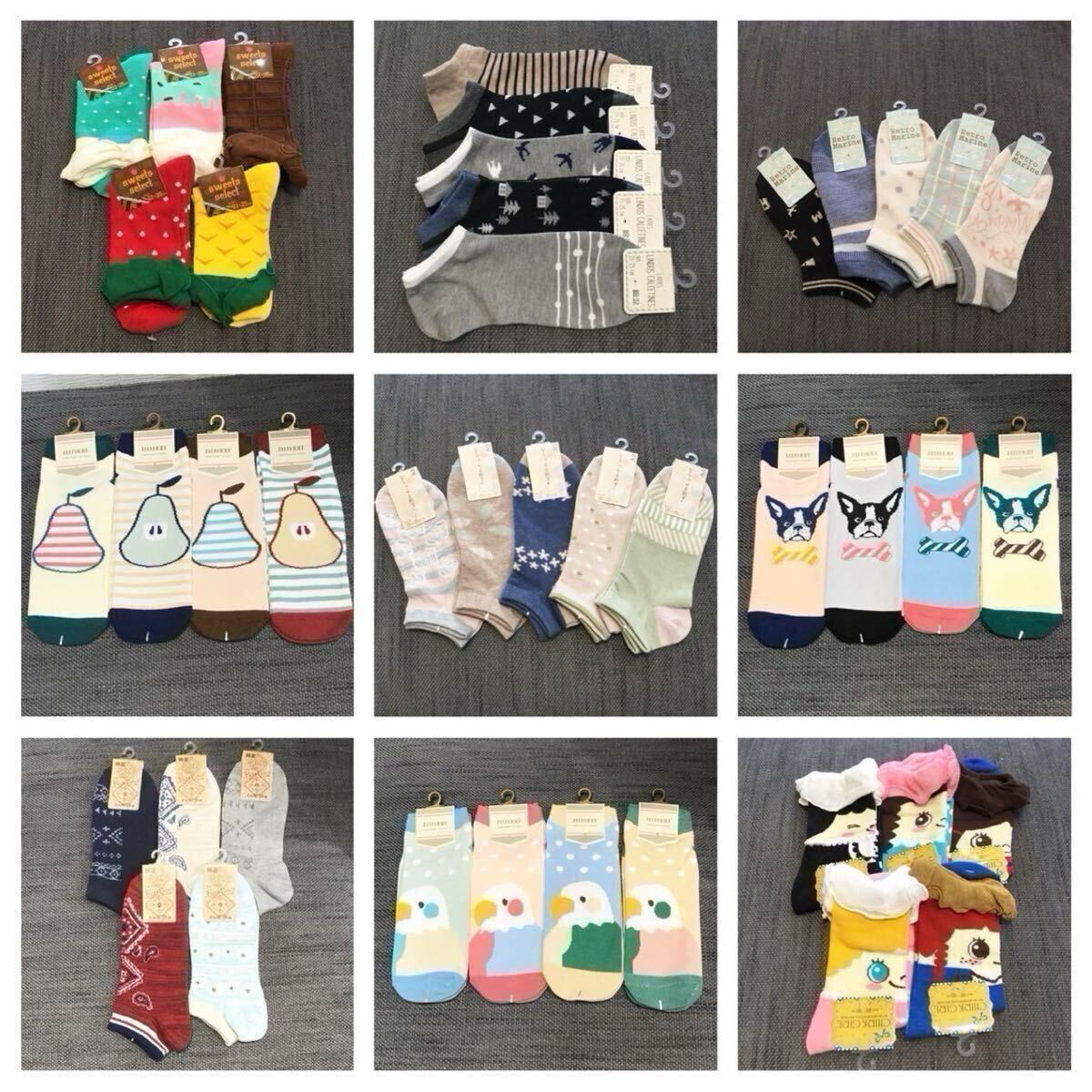 新品 レディース靴下 10足 まとめて 福袋 靴下拍卖