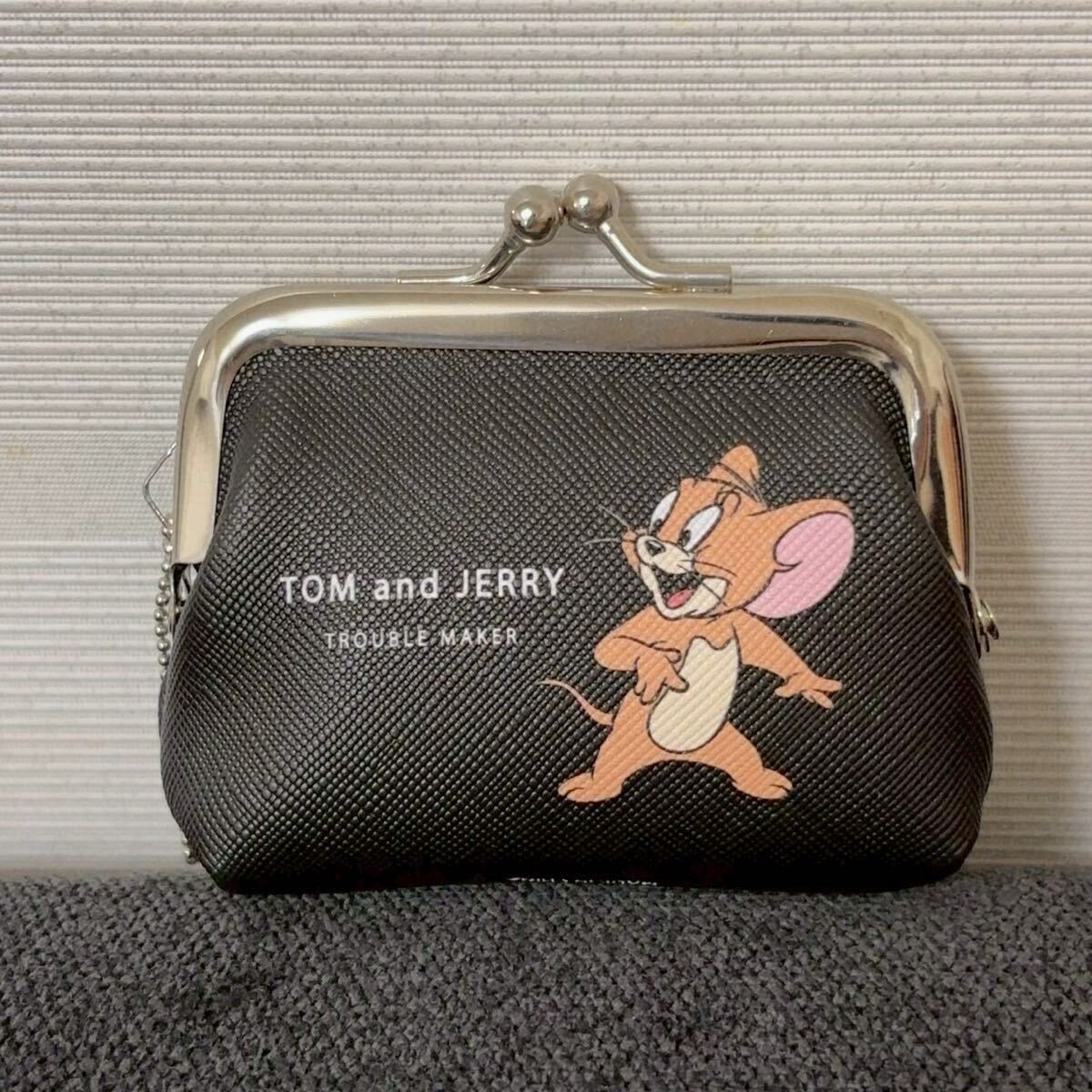 新品 コインケース 両面プリント がま口 がま口ポーチ 財布 トムとジェリー拍卖
