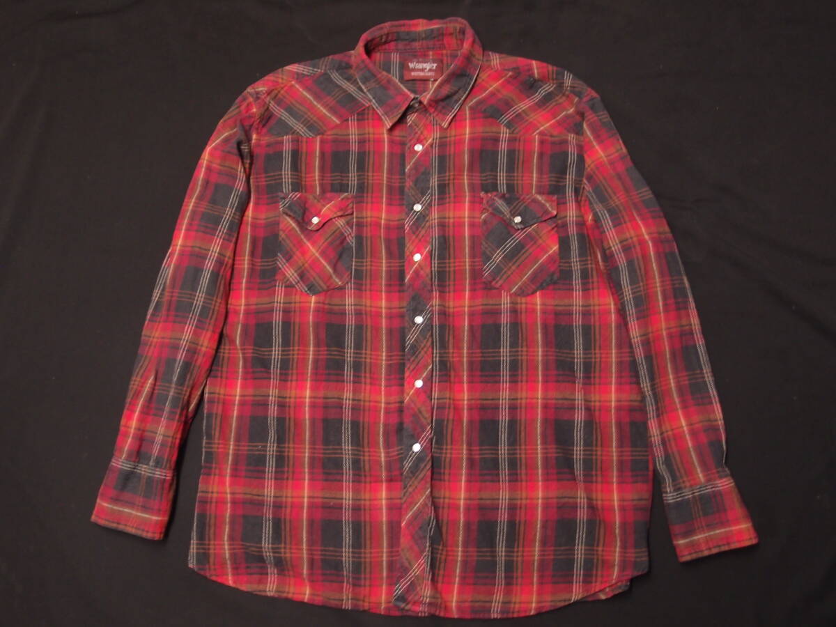 ◆古着卸USA■Wrangler☆ネルシャツ★★★ アメリカ直輸入 SALE お見逃しなく!拍卖