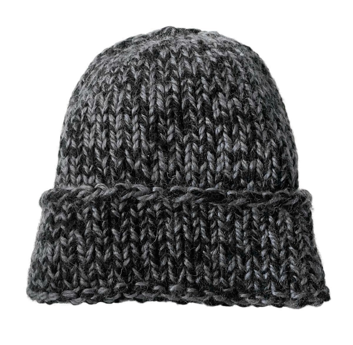 美品!! 名作!! 13AW UNDERCOVER アンダーカバー ニットキャップ ブラック グレー ニット帽 アーカイブ MADE IN JAPAN拍卖