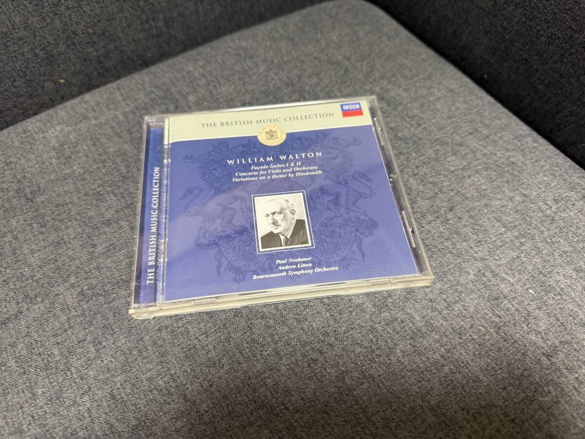 ■ウォルトン/ファサード、ヒンデミットの主題による変奏曲、ヴィオラと管弦楽のための協奏曲...リットン指揮ボーンマウス交響楽団,Decca拍卖