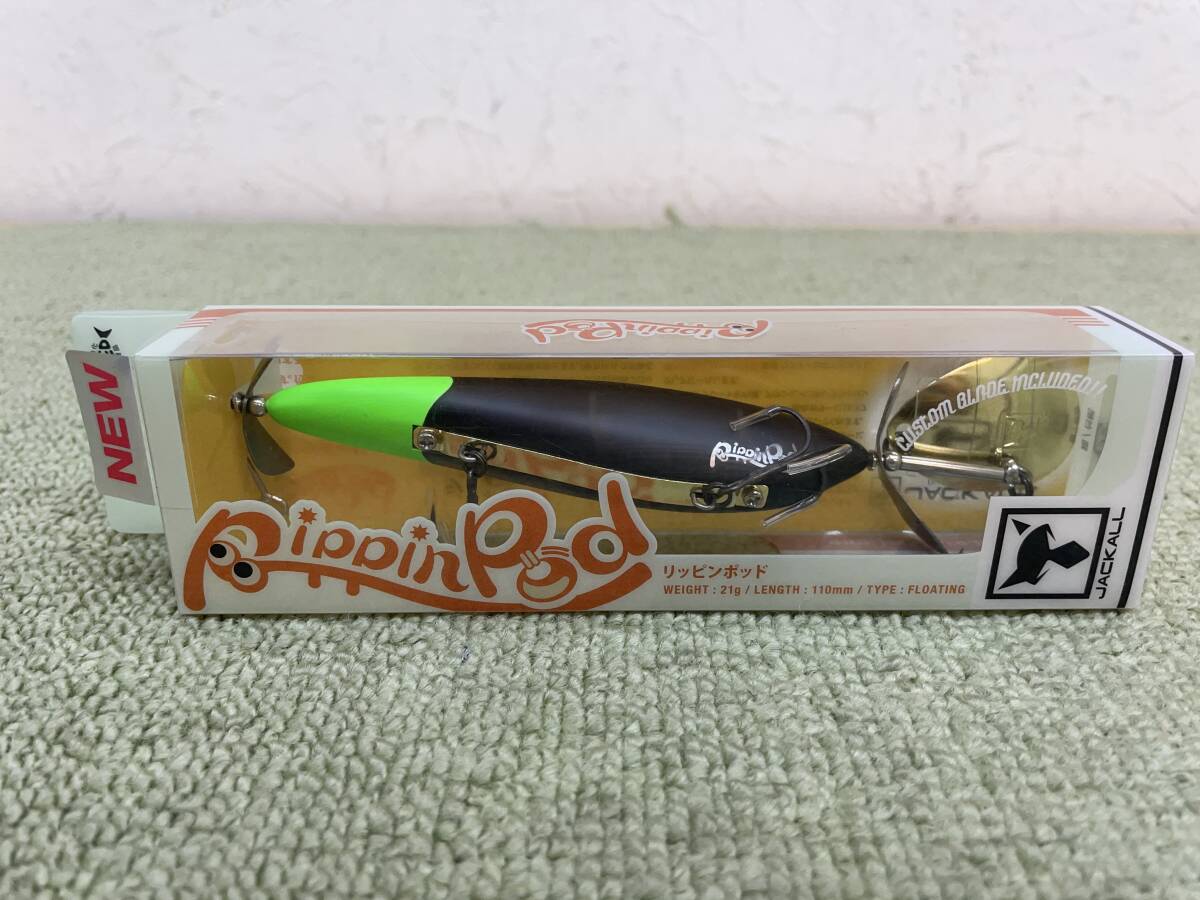 193-D65) 未使用品 JACKALL ジャッカル リッピンポッド アイリッシュブラック拍卖