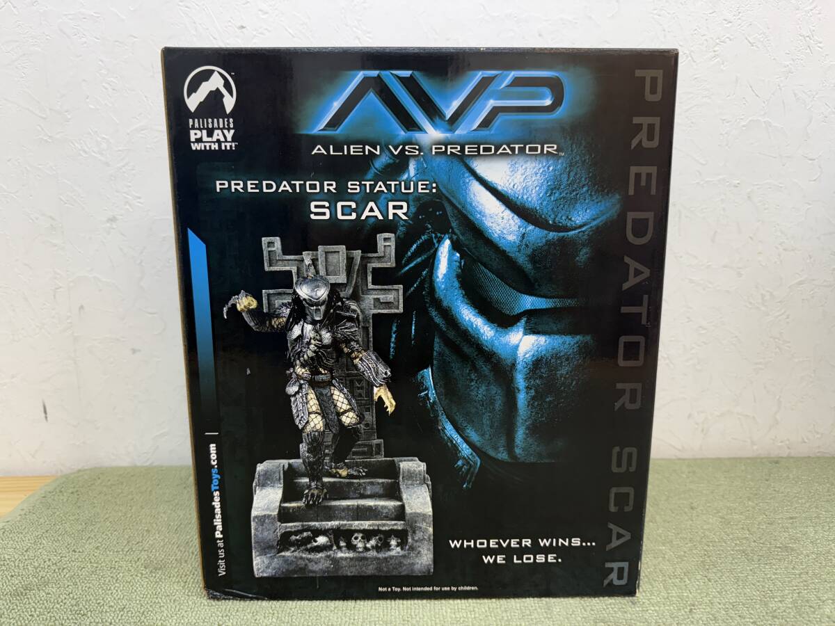 091-X47) 未開封品 AVP エイリアンvsプレデター スタチュー スカー・プレデター フィギュア PALISADES TOYS拍卖