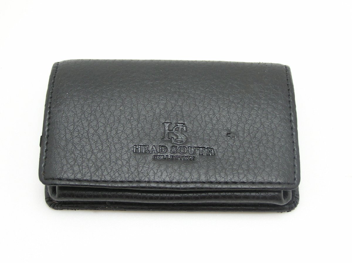 1円スタート★ハローカメラ★8801 HEAD SOUTH ヘッドサウス 小物入れ【約 6.2x 9.4 x 1.3cm】 現状出品 即決あり拍卖