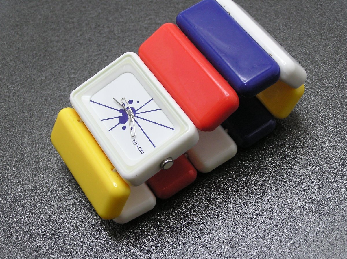 ★ハローカメラ★ 1円スタート 9049 NIXON ニクソン クォーツ メンズ 腕時計 ジャンク 要修理拍卖
