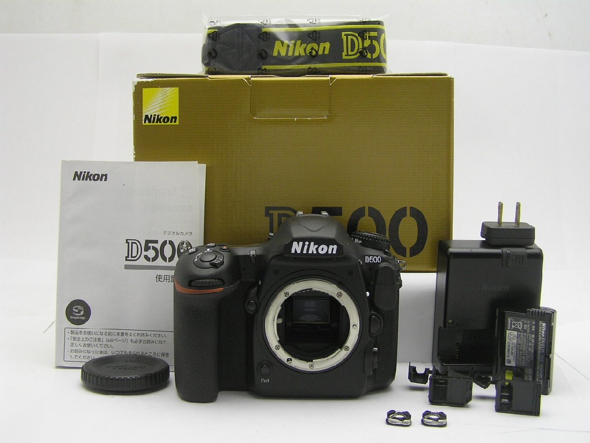 1円★ハローカメラ★9081 ニコン Nikon D500 Body No.2014357 2088万画素 箱有り【付属品有り】動作品 現状 即決あり拍卖