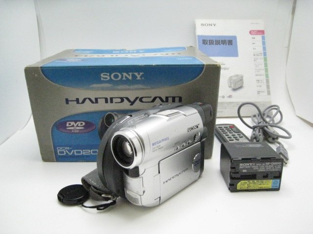 1円★ハローカメラ★9034 ソニー.SONY.DCR-DVD201/ミニDVD録画機・●【本体とバッテリー有り】:動作品:現状 即決拍卖