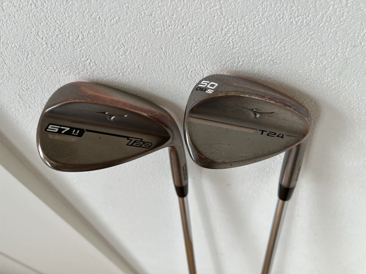 【2本セット】ミズノ Mizuno T24 50 T22 57 / PROJECT X / Golf Pride 拍卖