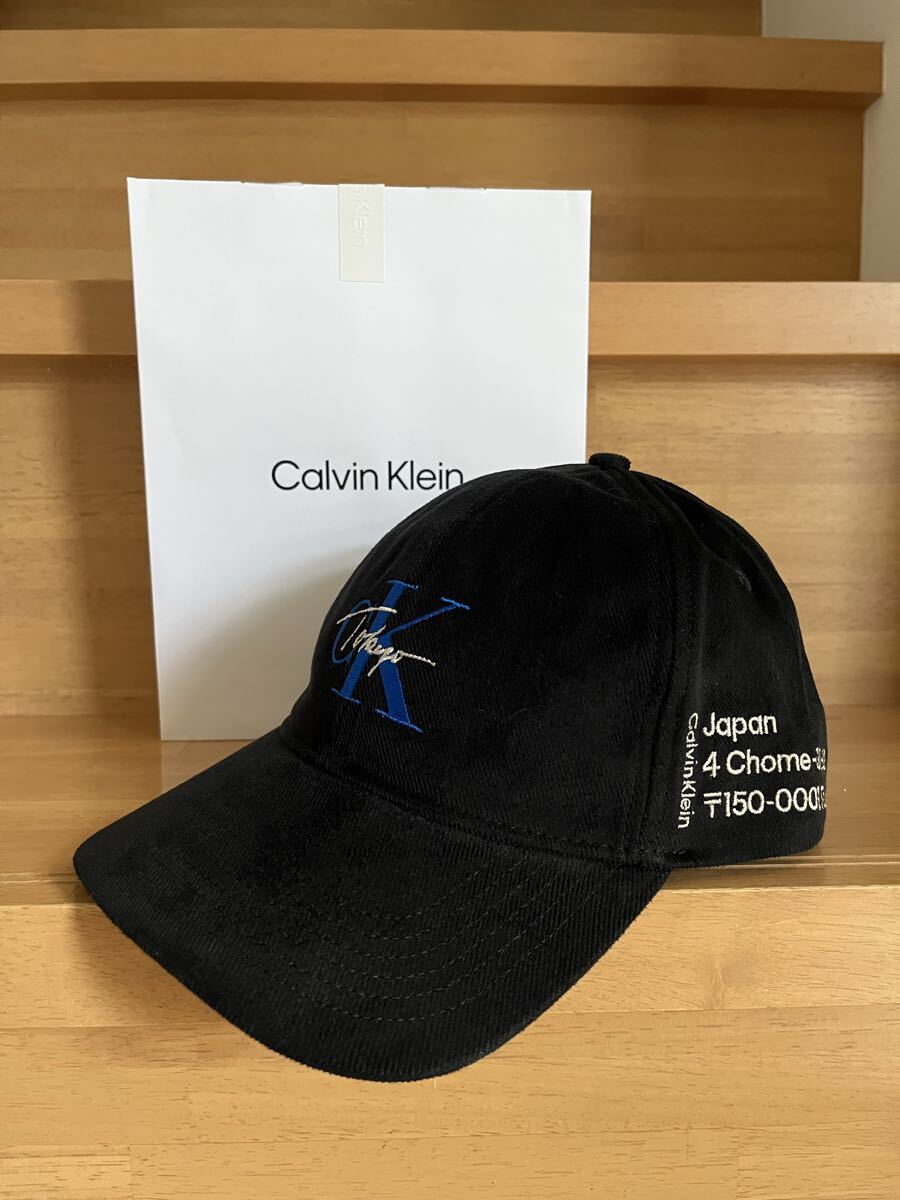 【原宿店 限定品】BTS ジョングク Calvin Klein TOKYO BASEBALL CAP 黒 新品・未使用拍卖
