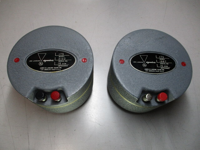 ★ オールド・JBL JAMES B,LANSING ドライバー175 16Ω ペア―セット ★拍卖