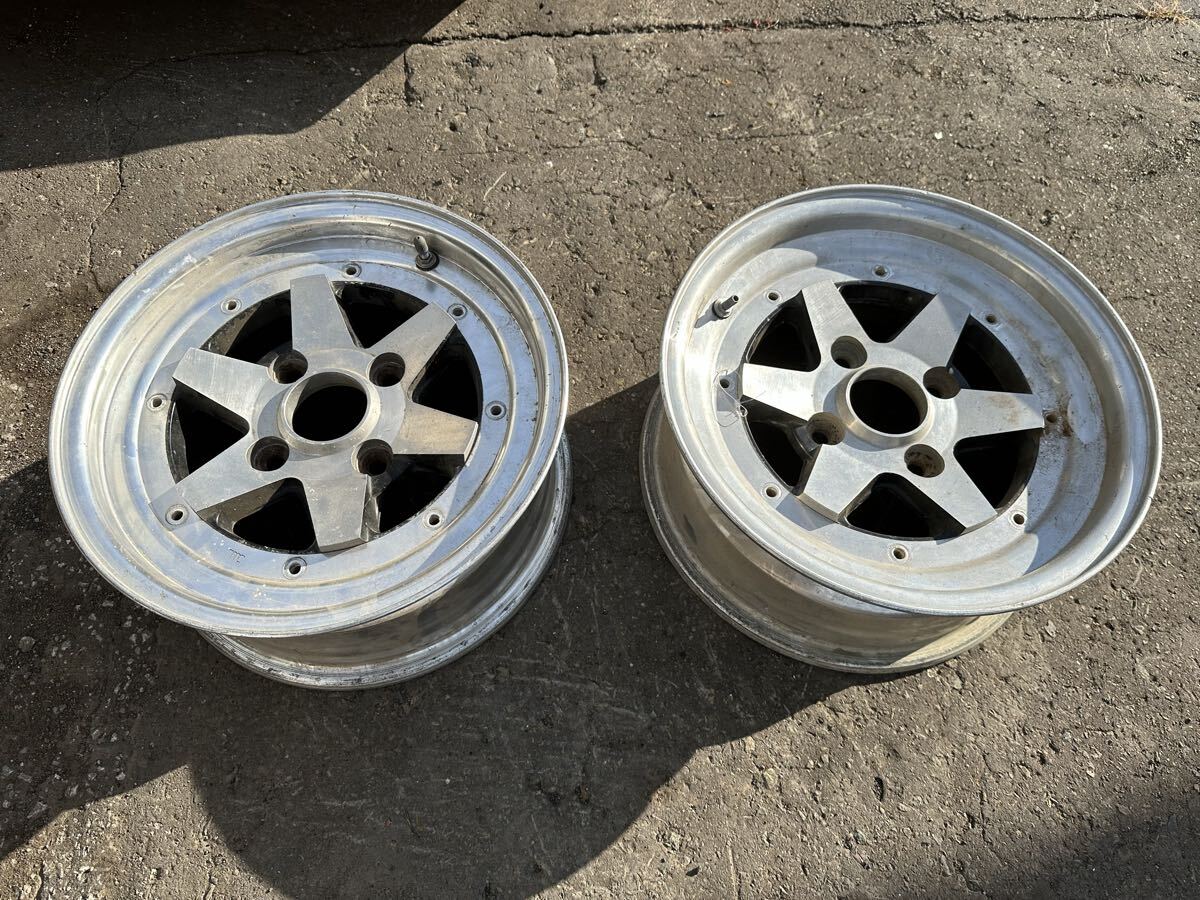 ロンシャン 当時物 7J 4H 15inch 114.3 2本 旧車 SSR拍卖