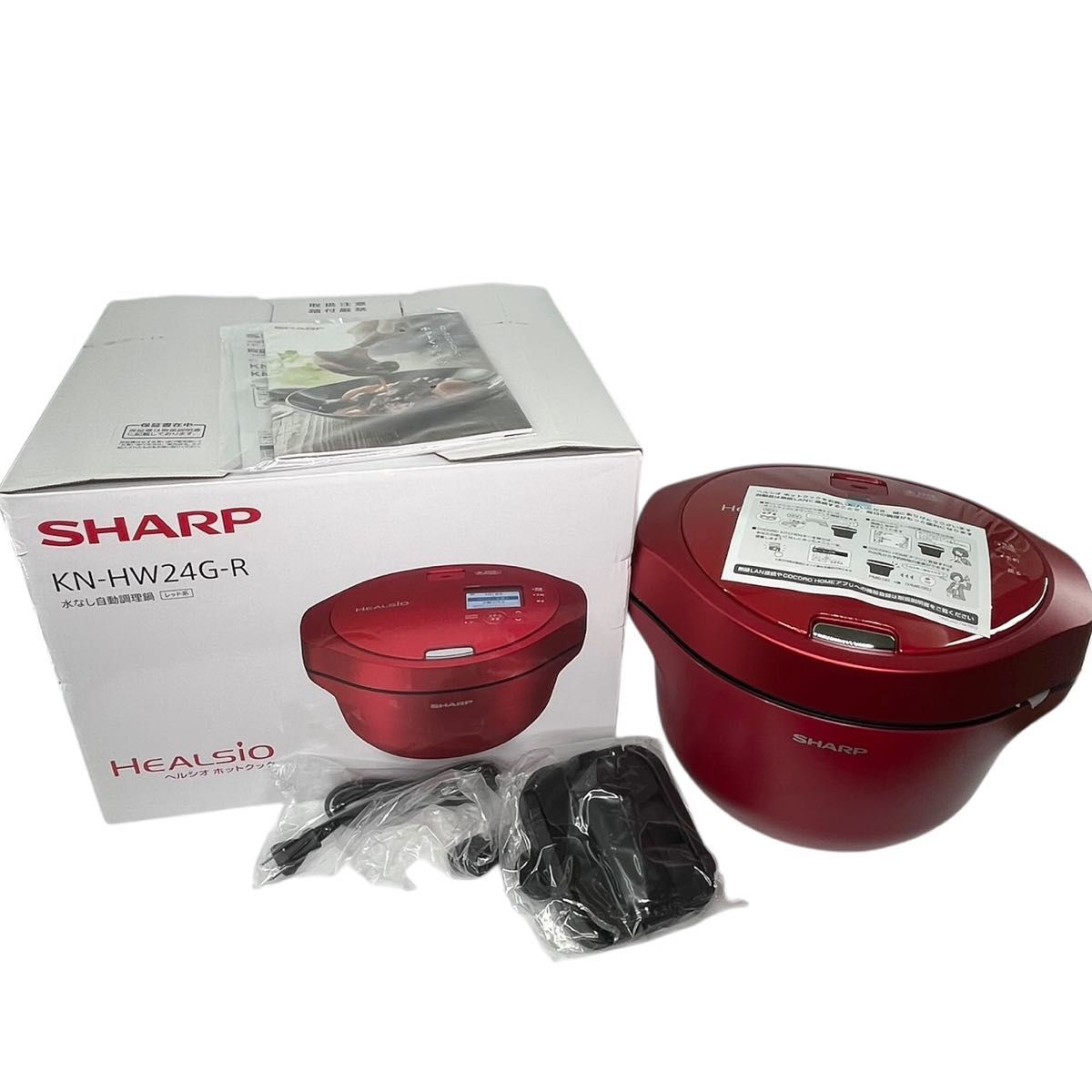 【新品】SHARP シャープ ヘルシオホットクックKN-HW24G-R拍卖