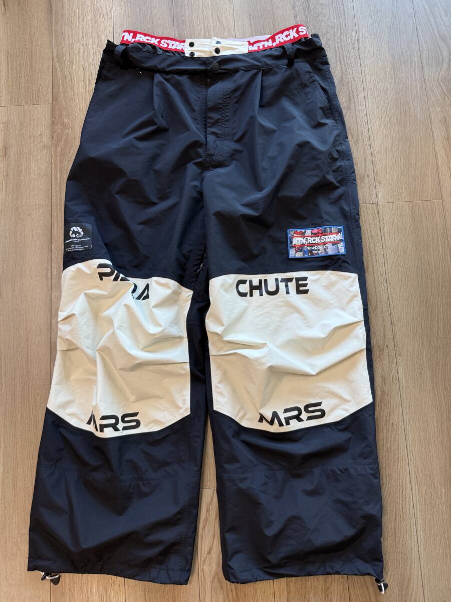 24-25 MTN.ROCK STAR マウンテンロックスター PARACHUTE PANTS 3LAYER スノーボード ウェア XXL 希少 レア拍卖