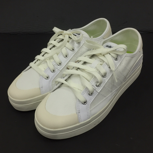 新品同様 アディダス サイズ 25cm GY2517 CITY CANVAS U スニーカー 靴 ユニセックス ホワイト系 タグ付属 保存箱付き拍卖
