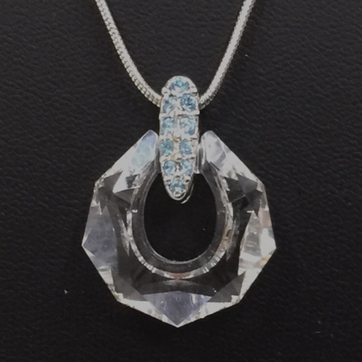 スワロフスキー クリスタル ラインストーン ネックレス レディース アクセサリー 保存ケース付き SWAROVSKI拍卖