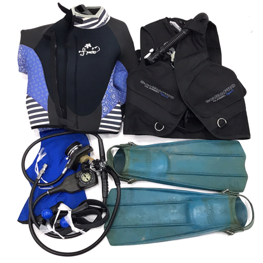 スキューバプロ クラシックスポーツ BCジャケット Sサイズ 他 マレス レギュレーター 等 ダイビング用品 セット拍卖