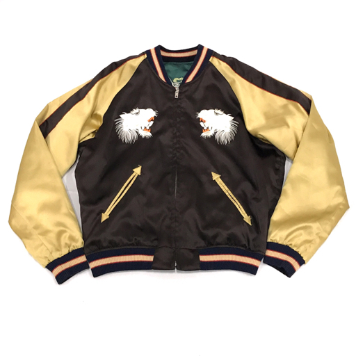 東洋 テーラー M サイズ M18280 リバーシブル スカジャン 横須賀ジャンパー 白虎 鷹 メンズ アウター ポリエステル拍卖