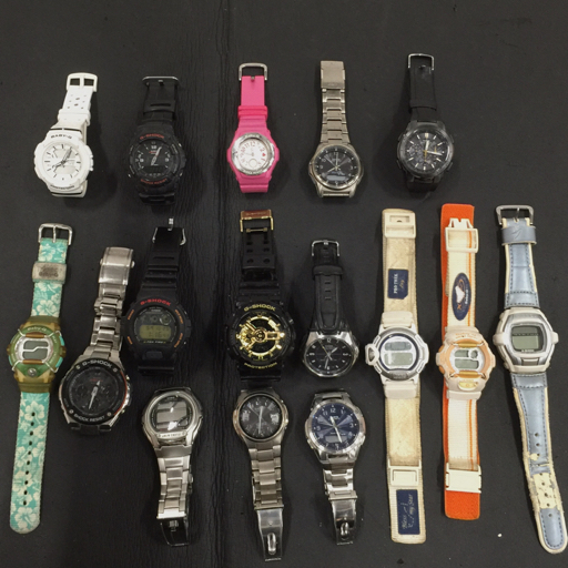 1円 カシオ WVQ-M410 電波ソーラー 他 ジーショック GST-W100D 電波ソーラー 等 腕時計 まとめ 総重量約1.0kg A21423拍卖