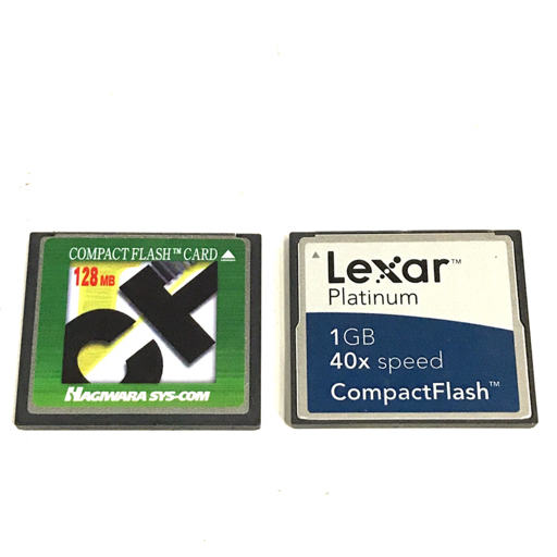 送料360円 Lexar Platinum 1GB HAGIWARA SYS-COM 128GB 2点 CFカード 2点 初期化済み 同梱NG拍卖