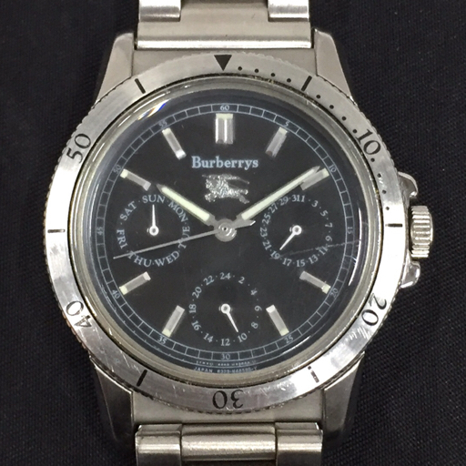 バーバリーズ クォーツ 腕時計 メンズ ブラック文字盤 6329-H26582Y ブラック文字盤 未稼働品 BURBERRYS拍卖