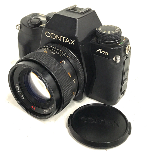 1円 CONTAX Aria Planar 1.4/50 T* 一眼レフ マニュアルフォーカス フィルムカメラ 光学機器 L142314拍卖