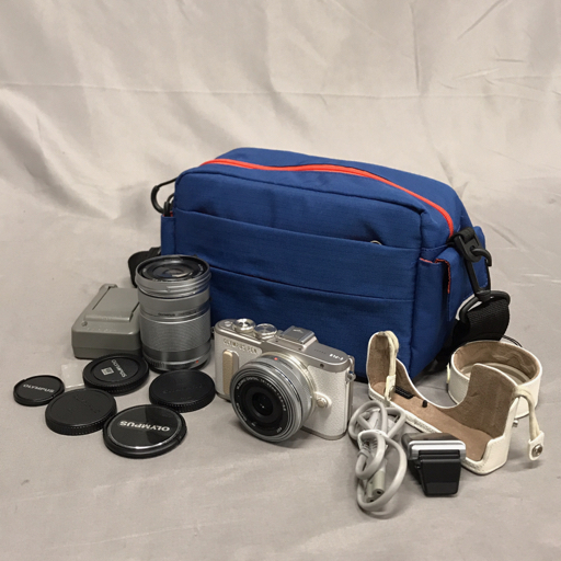 1円 OLYMPUS PEN E-PL8 M.ZUIKO DIGITAL 40-150mm 1:4-5.6 ミラーレス一眼 デジタルカメラ セット 光学機器 L231709拍卖