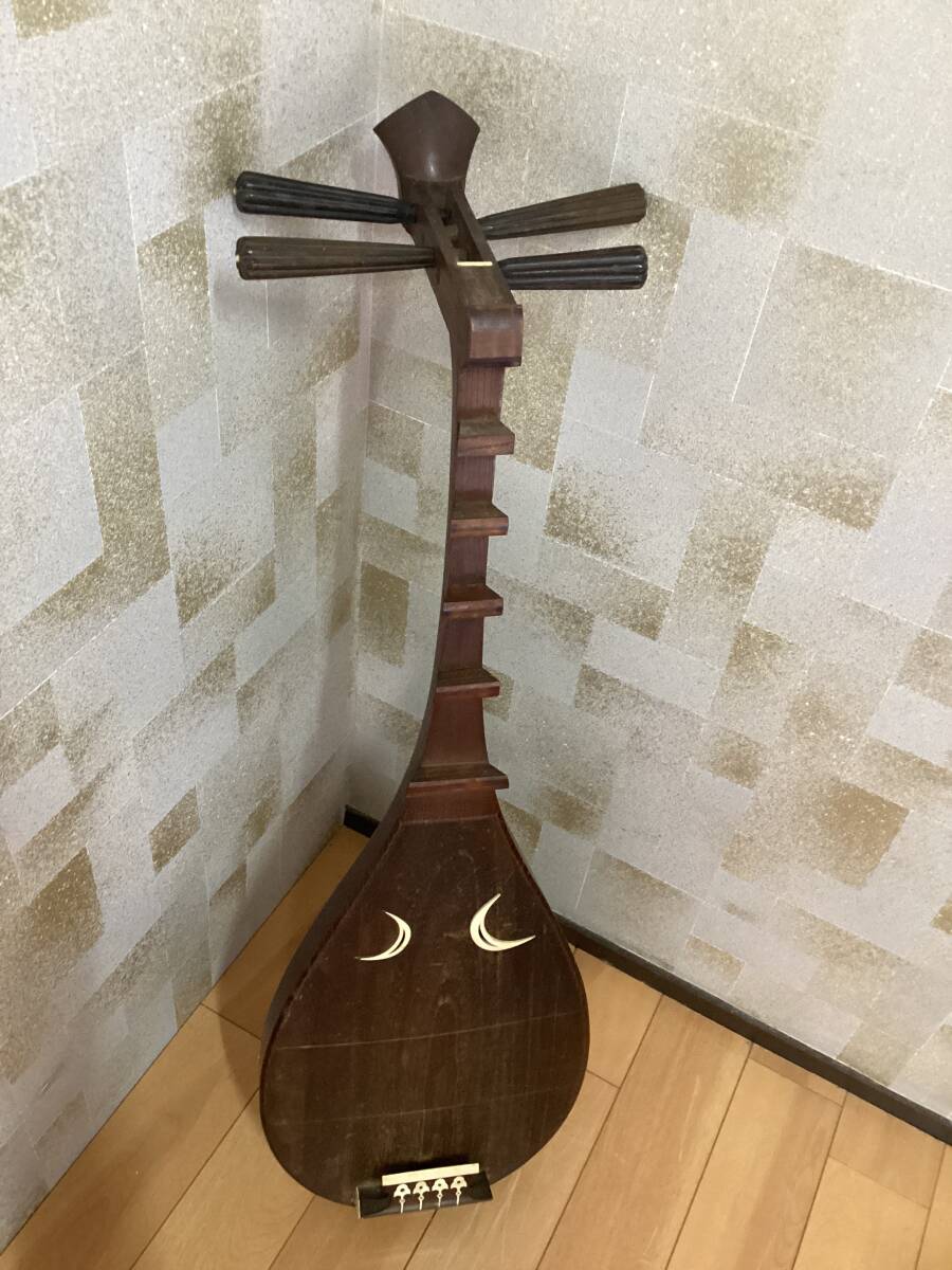 〔藤井寺〕和楽器 琵琶 詳細画像にて拍卖