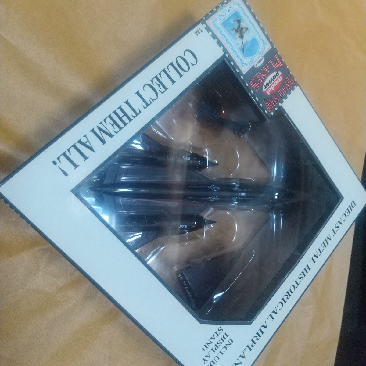 モデルパワー 1/100 ロッキード Lockheed SR-71 Blackbird ブラックバード スタンド付 ダイキャストモデル 未開封 中古品 拍卖