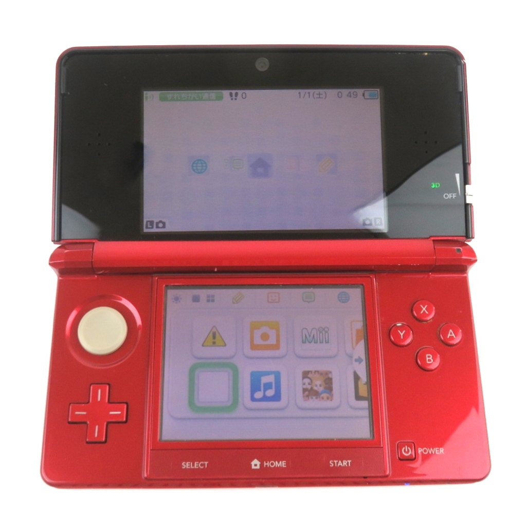 任天堂 ニンテンドー NINTENDO 3DS 本体 CTR-001(JPN) フレアレッド タッチペン 1103-002拍卖