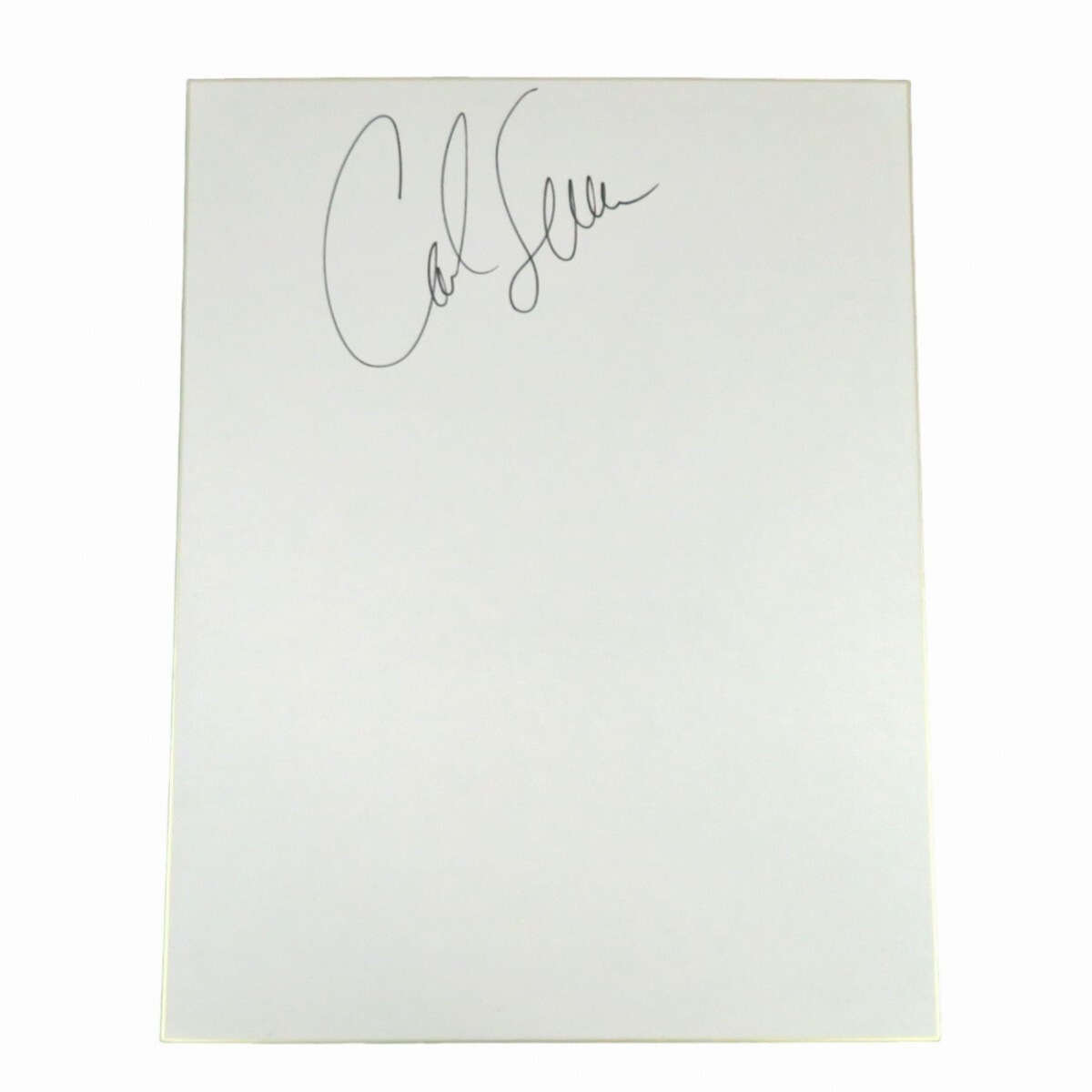 直筆サイン色紙 カール・ルイス 陸上 オリンピック金メダリスト フレデリック・カールトン・ルイス 1107-043拍卖